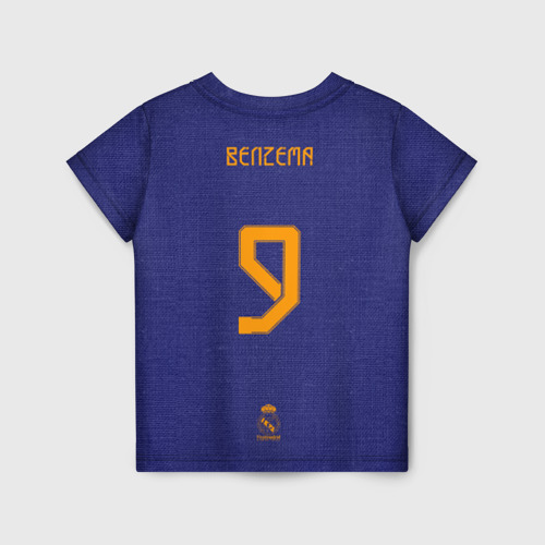 Детская футболка 3D Real Madrid Benzema 9 Viola Theme, цвет 3D печать - фото 2