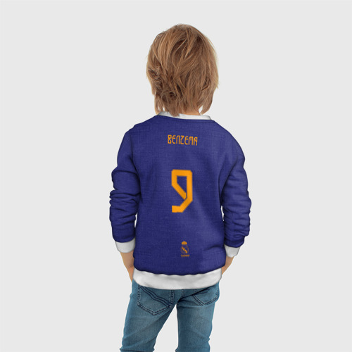 Детский свитшот 3D Real Madrid Benzema 9 Viola Theme, цвет 3D печать - фото 6