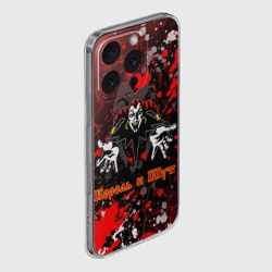 Чехол для iPhone 16 Pro Max силиконовый с защитой камеры КОРОЛЬ И ШУТ / РУССКИЙ РОК / GRUNGE - фото 2