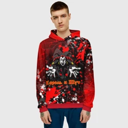 Мужская толстовка 3D КОРОЛЬ И ШУТ / РУССКИЙ РОК / GRUNGE - фото 2