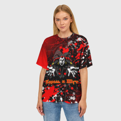 Женская футболка oversize 3D КОРОЛЬ И ШУТ / РУССКИЙ РОК / GRUNGE - фото 2