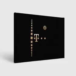 Холст прямоугольный Bayern Lewandowski Black Theme