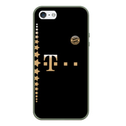 Чехол для iPhone 5/5S матовый Bayern Lewandowski Black Theme