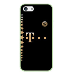 Чехол для iPhone 5/5S матовый Bayern Lewandowski Black Theme