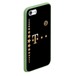 Чехол для iPhone 5/5S матовый Bayern Lewandowski Black Theme - фото 2