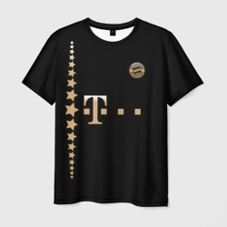 Мужская футболка 3D Bayern Lewandowski Black Theme