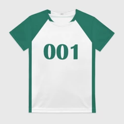 Женская футболка 3D Как в Игре в Кальмара. Форма игрока 001 Дед, О Иль-нам