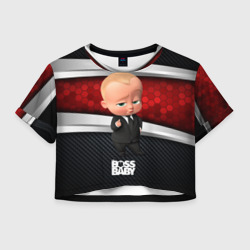 Женская футболка Crop-top 3D Boss kid