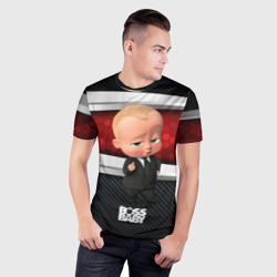 Мужская футболка 3D Slim Boss kid - фото 2