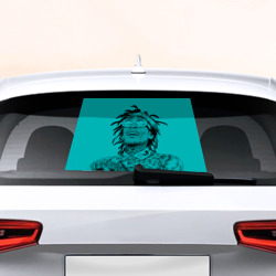 Наклейка на авто - для заднего стекла Арт с Виз Халифом