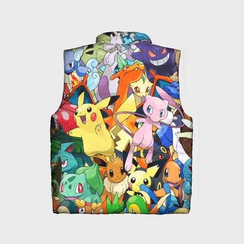 Детский жилет утепленный 3D Аниме, Покемоны все персонажи Pokemon - фото 2