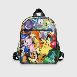 Детский рюкзак 3D Аниме, Покемоны все персонажи Pokemon