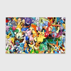 Бумага для упаковки 3D Аниме, Покемоны все персонажи Pokemon