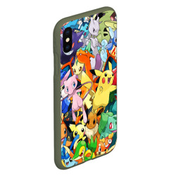 Чехол для iPhone XS Max матовый Аниме, Покемоны все персонажи Pokemon - фото 2