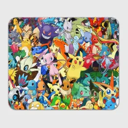 Прямоугольный коврик для мышки Аниме, Покемоны все персонажи Pokemon