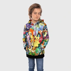 Детская толстовка 3D Аниме, Покемоны все персонажи Pokemon - фото 2