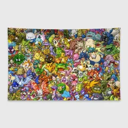 Флаг-баннер Покемоны в пикселях pixel Pokemon