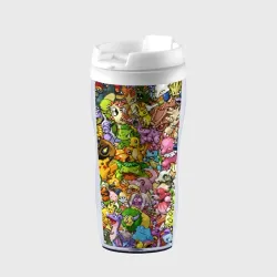 Термокружка-непроливайка Покемоны в пикселях pixel Pokemon
