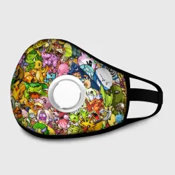 Маска из неопрена Покемоны в пикселях pixel Pokemon