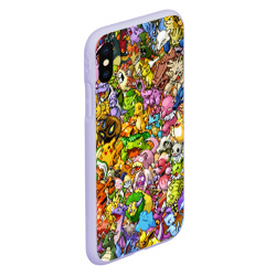 Чехол для iPhone XS Max матовый Покемоны в пикселях pixel Pokemon - фото 2