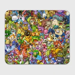 Прямоугольный коврик для мышки Покемоны в пикселях pixel Pokemon