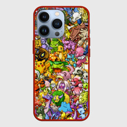 Чехол для iPhone 13 Pro Покемоны в пикселях pixel Pokemon