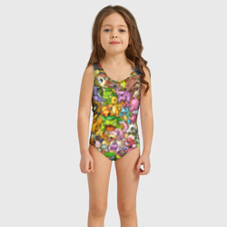 Детский купальник 3D Покемоны в пикселях pixel Pokemon