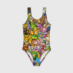 Детский купальник 3D Покемоны в пикселях pixel Pokemon - фото 2