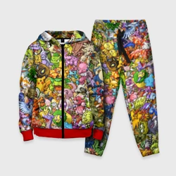 Детский костюм 3D Покемоны в пикселях pixel Pokemon