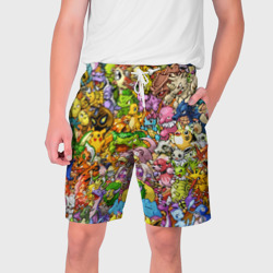 Мужские шорты 3D Покемоны в пикселях pixel Pokemon