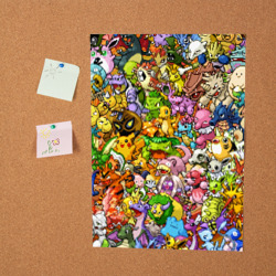 Постер Покемоны в пикселях pixel Pokemon - фото 2