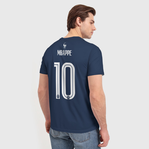 Мужская футболка 3D Сборная Франции Мбаппе 10, цвет 3D печать - фото 4