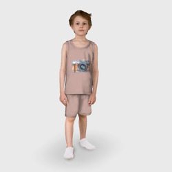 Детская пижама с шортами хлопок Ретро фотокамера - фото 2