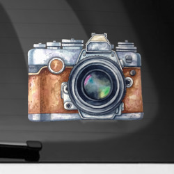 Ретро фотокамера – Наклейка на автомобиль с принтом купить