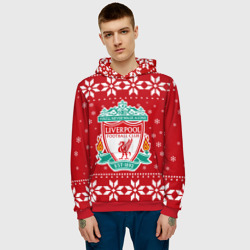 Мужская толстовка 3D Ливерпуль Новогодний - фото 2