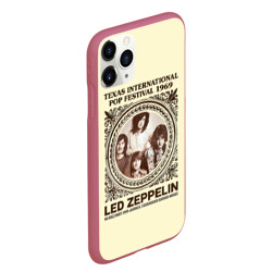 Чехол для iPhone 11 Pro Max матовый Led Zeppelin - Texas International Pop Festival 1969 - фото 2