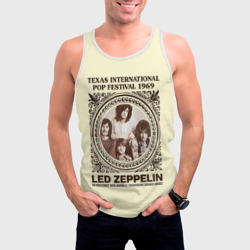 Мужская майка 3D Led Zeppelin - Texas International Pop Festival 1969 - фото 2