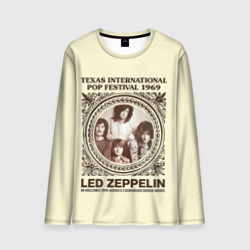 Мужской лонгслив 3D Led Zeppelin - Texas International Pop Festival 1969