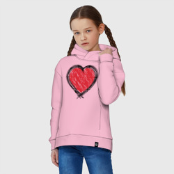 Детское худи Oversize хлопок Doodle Heart - фото 2