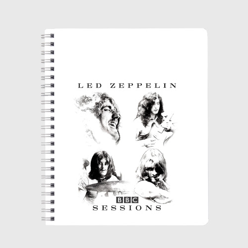 Тетрадь BBC Sessions - Led Zeppelin, цвет клетка