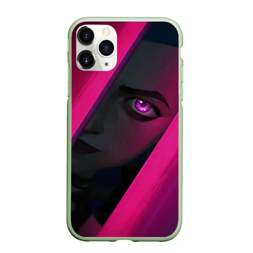 Чехол для iPhone 11 Pro матовый Jinx Arcane League of Legends, цвет салатовый