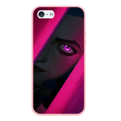 Чехол для iPhone 5/5S матовый Jinx Arcane League of Legends