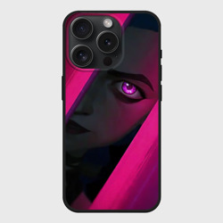 Чехол силиконовый для Apple iPhone 15 Pro матовый Jinx Arcane League of Legends