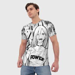 Мужская футболка 3D Power - Chainsaw-Man  - фото 2