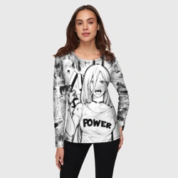Женский лонгслив 3D Power - Chainsaw-Man - фото 2