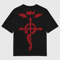 Женская футболка oversize 3D Fullmetal Alchemist True Homunculus