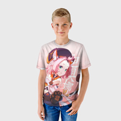 Детская футболка 3D Диона - Геншин Импакт - фото 2