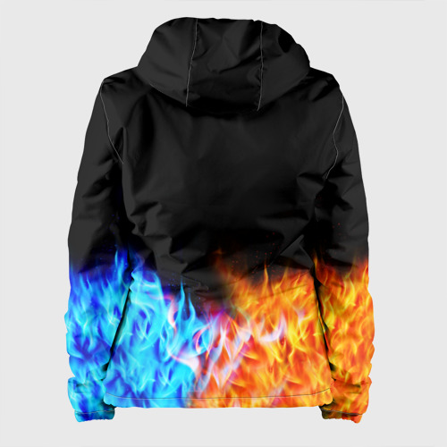 Женская куртка 3D Fire dragons огненные драконы, цвет белый - фото 2