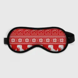 Маска для сна 3D Вязаный принт