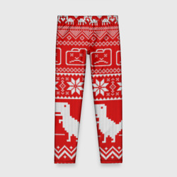 Детские леггинсы 3D Вязаный принт